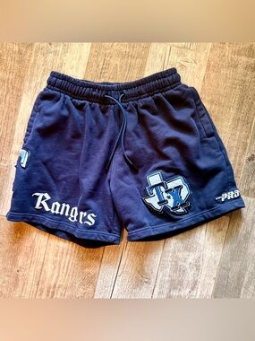 Pro Standard Texas Rangers Pro Team Shorts MLB Baseball Mens Medium Blue